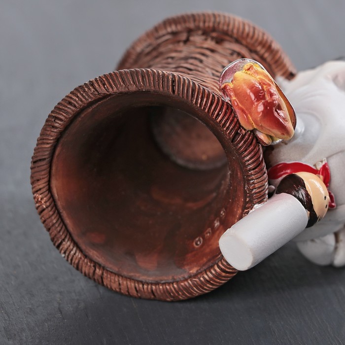 Подставка для кухонных принадлежностей "Пекарь с курочкой"