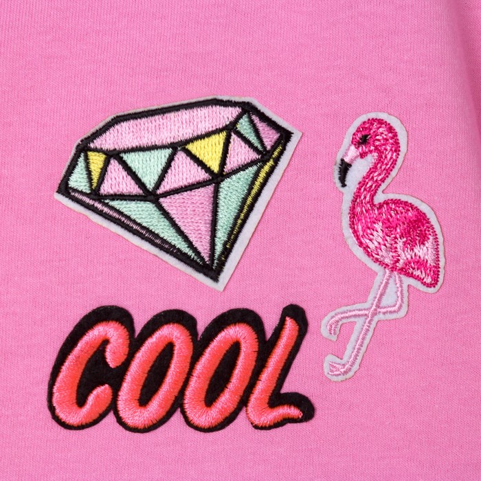 Футболка детская KAFTAN "Бриллиант ", р-р 32 (110-116см) 5-6 лет, розовый