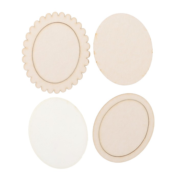 Заготовка для скрапбукинга "Для шейкера. Амели" 3 шт 5х6 см, 1 окошко