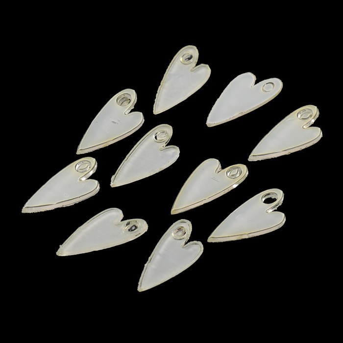 Акриловые анкеры "Сердечки" (набор 10 шт) 0,9х1.9 см