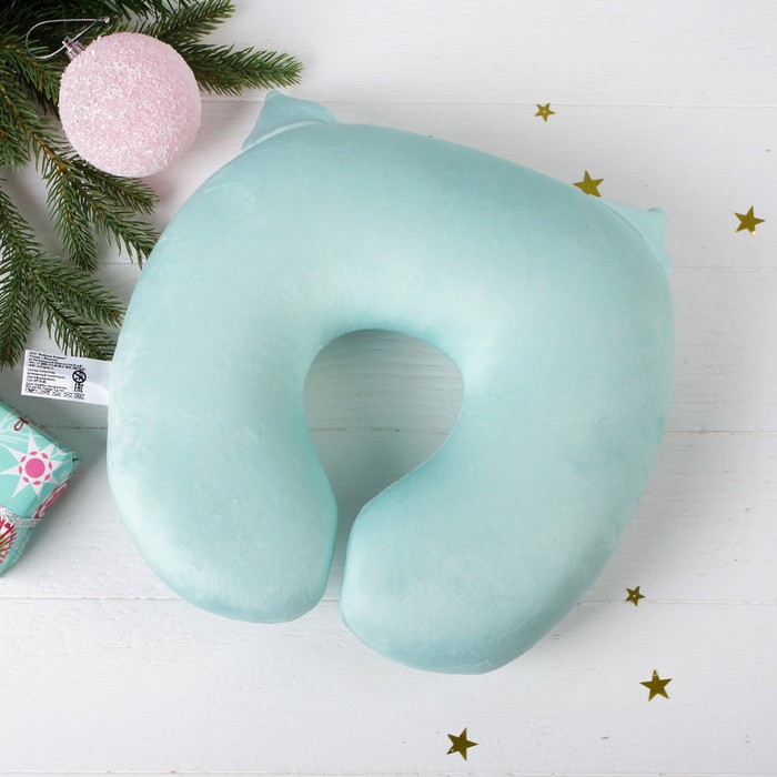 Подголовник-подушка антистресс "Душка", цвет мятный