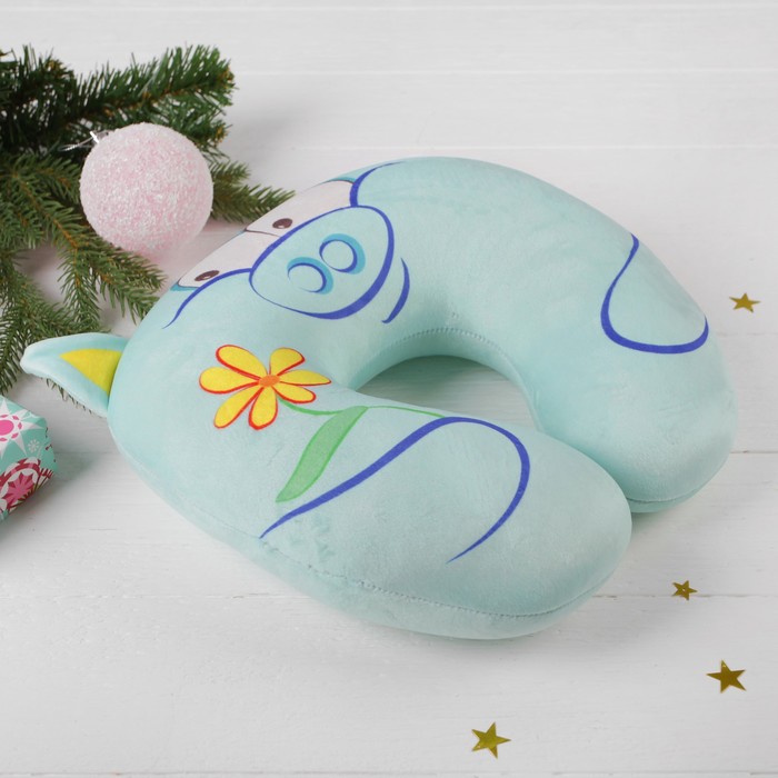 Подголовник-подушка антистресс "Душка", цвет мятный