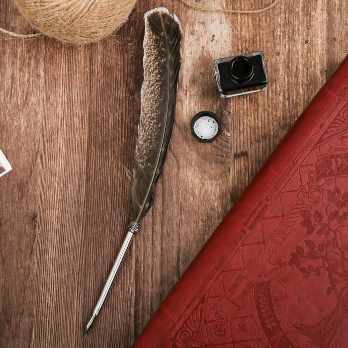 Подарочный набор "Родословная книга нашей семьи", с пером и чернильницей, корич., 35 х 42 см 32826