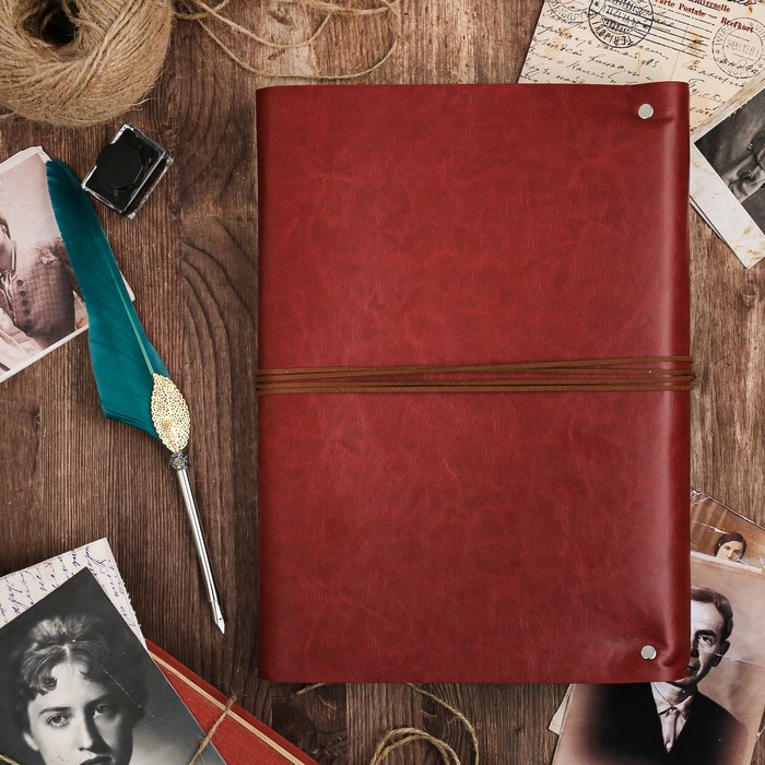 Подарочный набор "Родословная книга наш род" с пером и чернильницей, коричн., 35 х 42 см