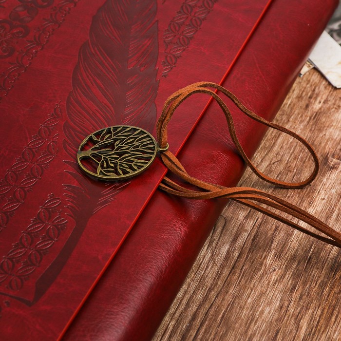 Подарочный набор "Родословная книга наш род" с пером и чернильницей, бордо, 35 х 42 см