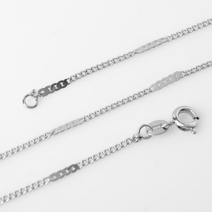 Цепь набор 12 шт "Мелкие звенья", цвет серебро, 43 см