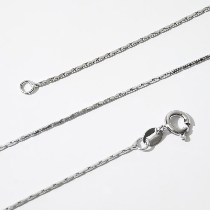 Цепь набор 12 шт "Плоские звенья", цвет серебро, 43 см