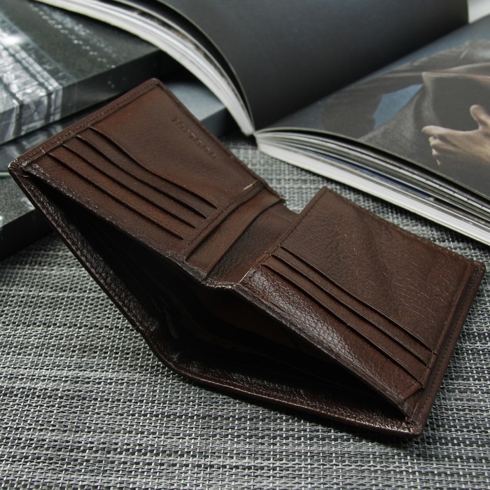 Портмоне мужское, 2 отдела, для карт, для монет, цвет кофе