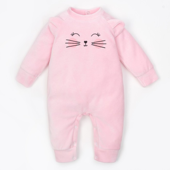 Комбинезон Крошка Я "Котик", рост 86-92 см (р-р 28), розовый