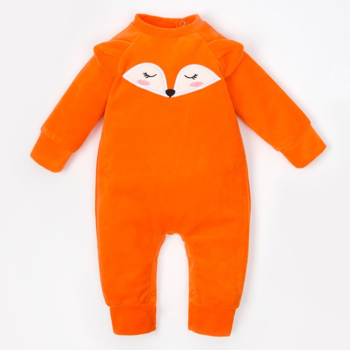 Комбинезон Крошка Я "Лисичка", рост 62-68 см (р-р 22), оранжевый