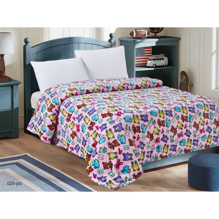 Плед «Любимые игрушки», размер 100х150 см, велсофт 280 г/м2