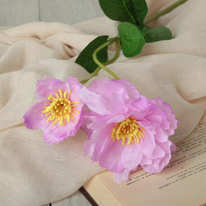 Цветы искусственные "Портулак" 8*48 см, сиреневый