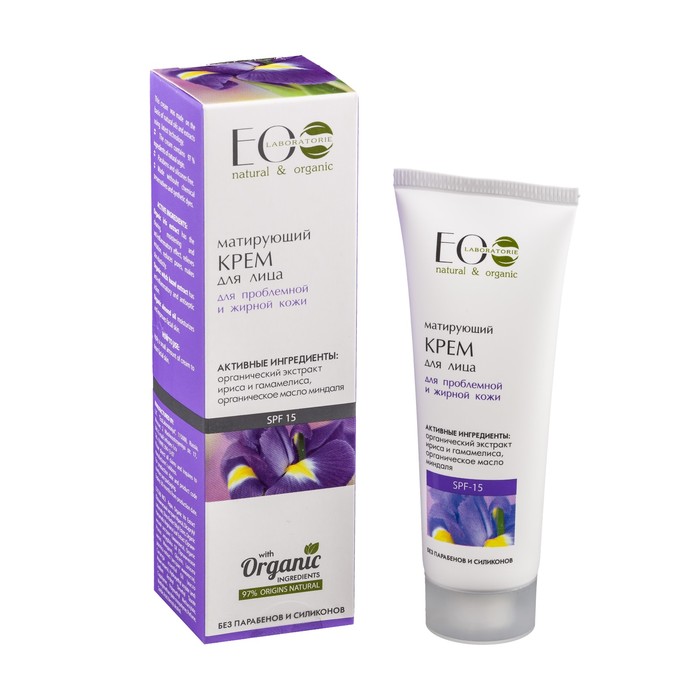 Крем матирующий для лица, для проблемной и жирной кожи, 50 мл