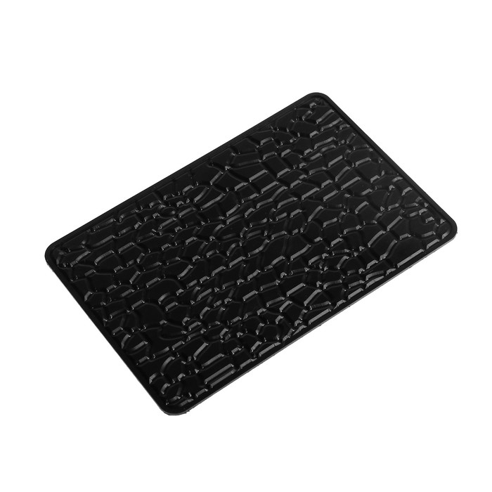 Коврик противоскользящий TORSO, 20x13 см, крупная структура, черный