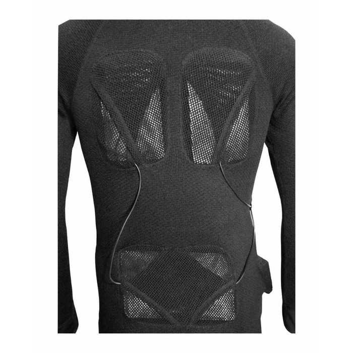 Термобелье, кофта с подогревом Arctic Merino Wool, черная, 44-46, 3-USB модуля, без аккум