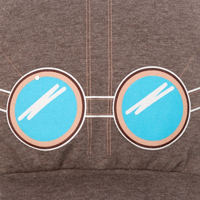 Чепчик (шапочка) Крошка Я "Маленький пилот" размер 48, кориченевый