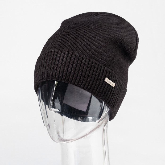 Шапка мужская "Габриэль" цвет чёрный, р-р 56