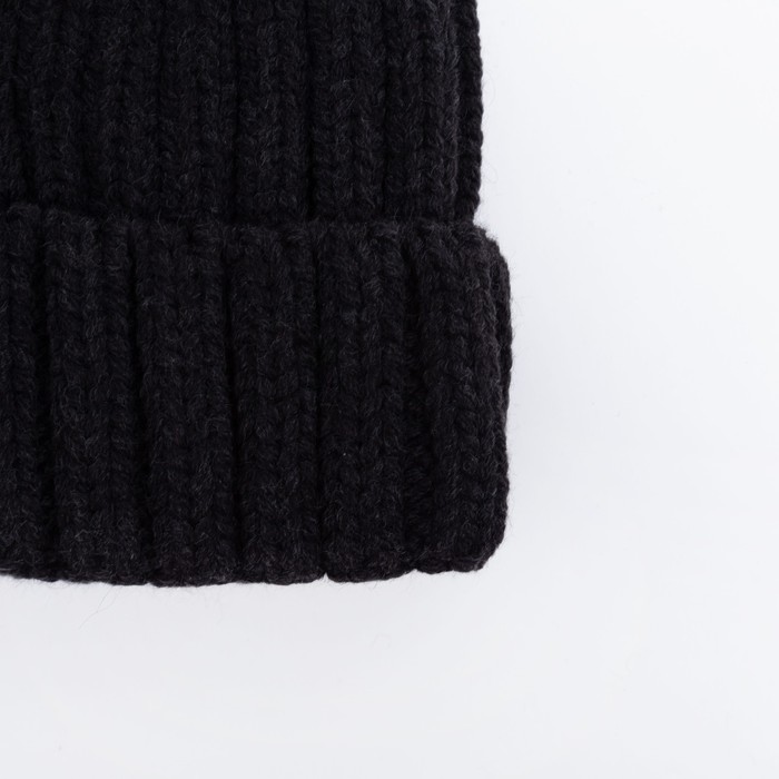 Шапка мужская "Никс" цвет чёрный, р-р 56