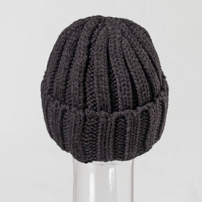 Шапка мужская "Никс" цвет чёрный, р-р 56