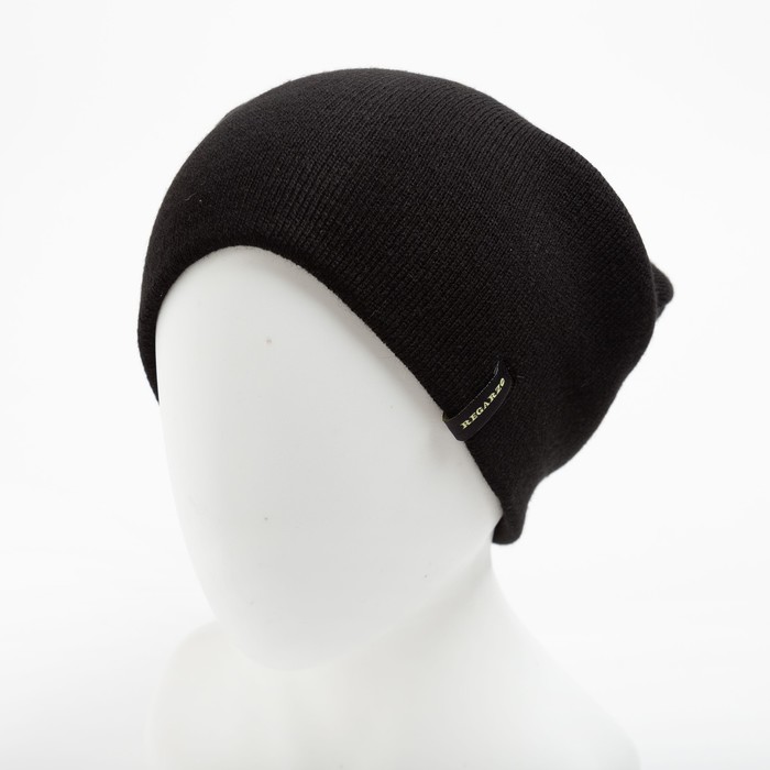 Шапка мужская "Спорт-2" цвет чёрный, р-р 56