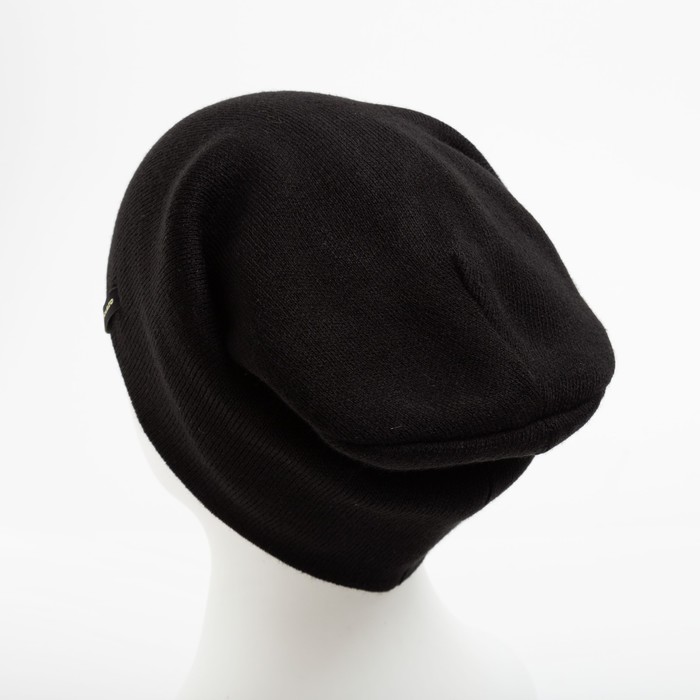 Шапка мужская "Спорт-2" цвет чёрный, р-р 56