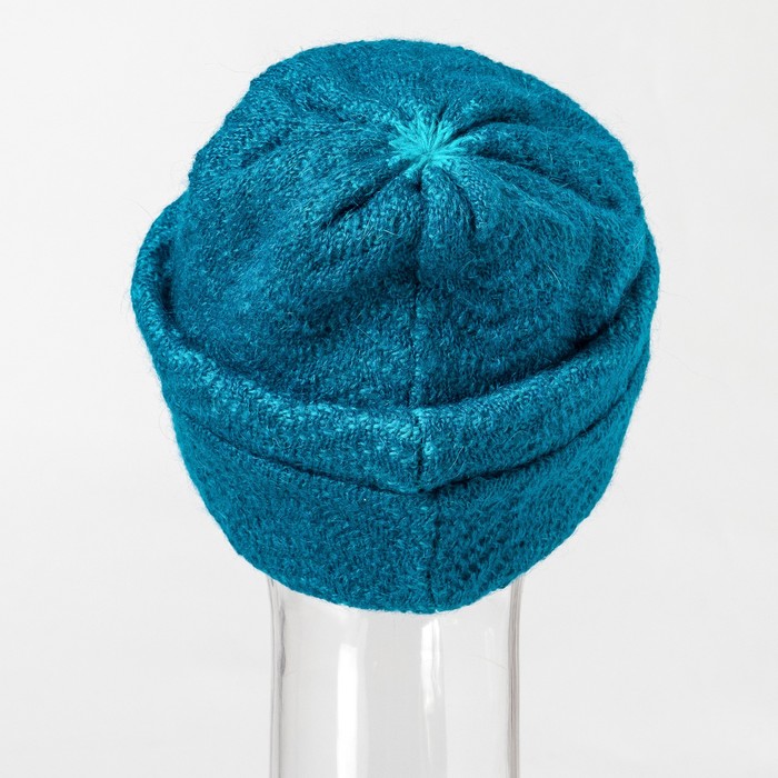 Шапка женская "Амели" цвет бирюзовый, р-р 56