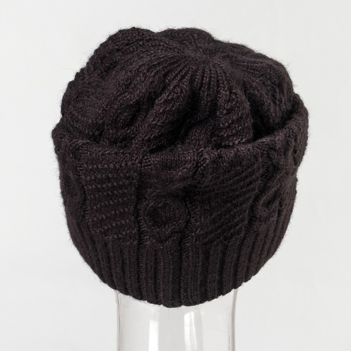 Шапка женская "Дитта" цвет чёрный, р-р 56