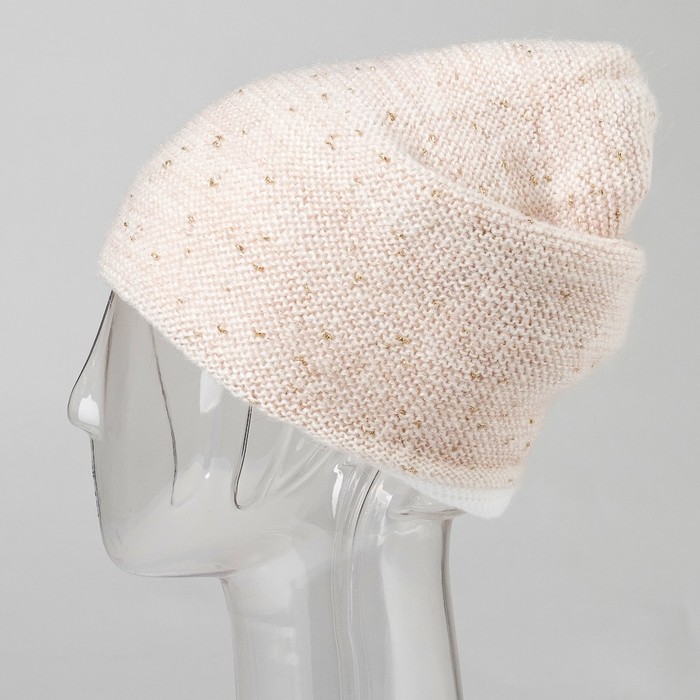 Шапка женская "Ираида" цвет белый, р-р 56