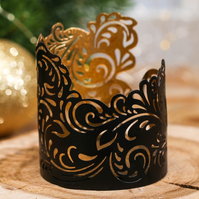 Подсвечник сувенирный Индия "Узоры"