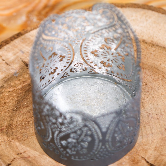 Подсвечник сувенирный Индия "Цветы"