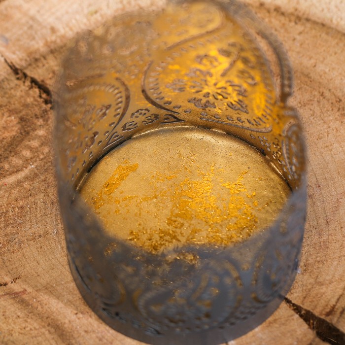 Подсвечник сувенирный Индия "Цветы"