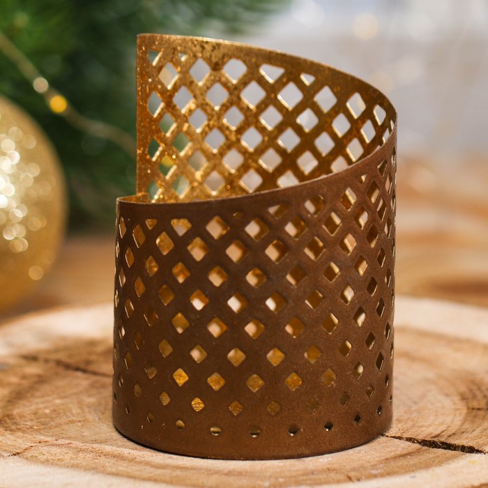 Подсвечник сувенирный Индия "Ромбы"