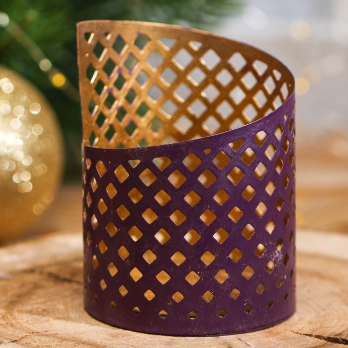 Подсвечник сувенирный Индия "Ромбы"