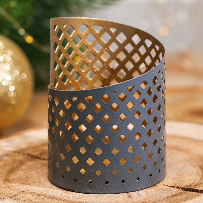 Подсвечник сувенирный Индия "Ромбы"