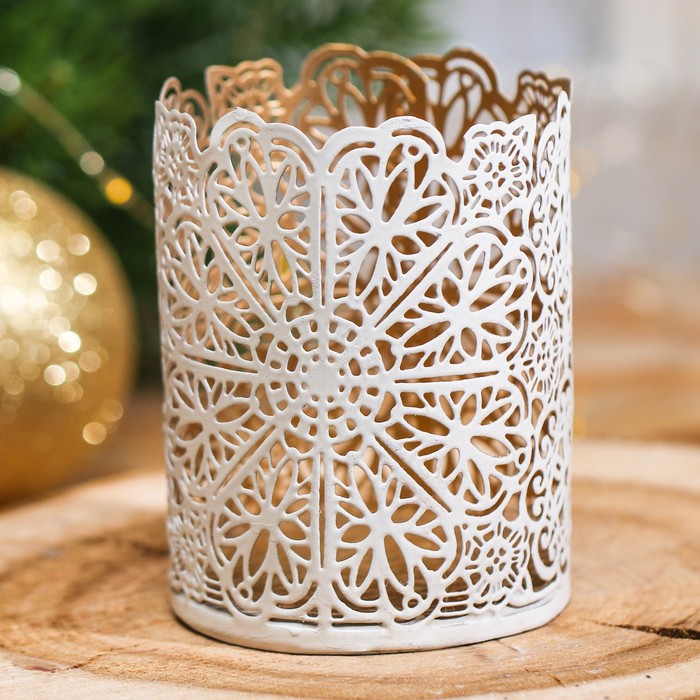 Подсвечник сувенирный Индия "Кружевной"