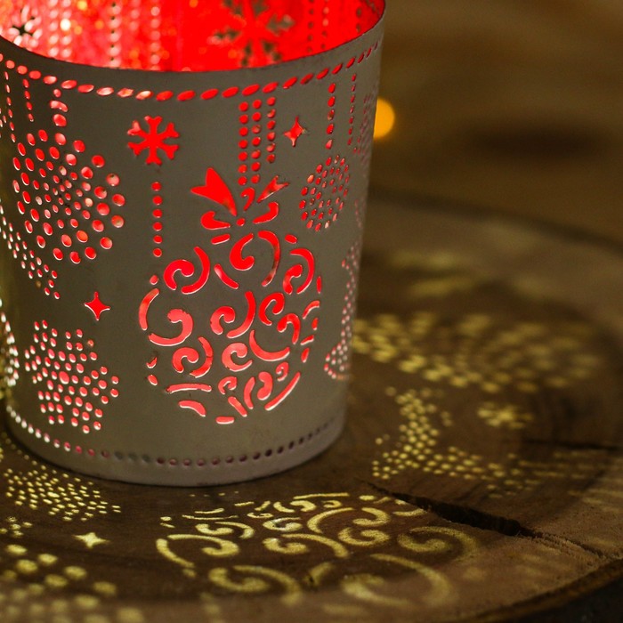 Подсвечник сувенирный Индия "Олень и шар"