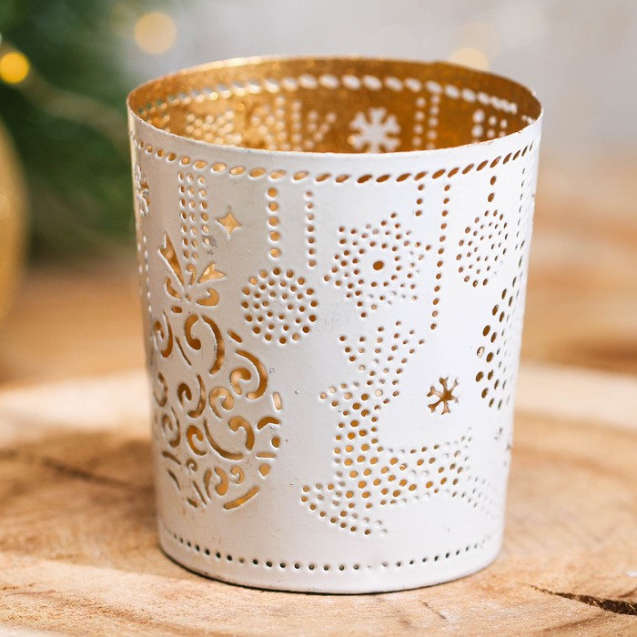 Подсвечник сувенирный Индия "Олень и шар"