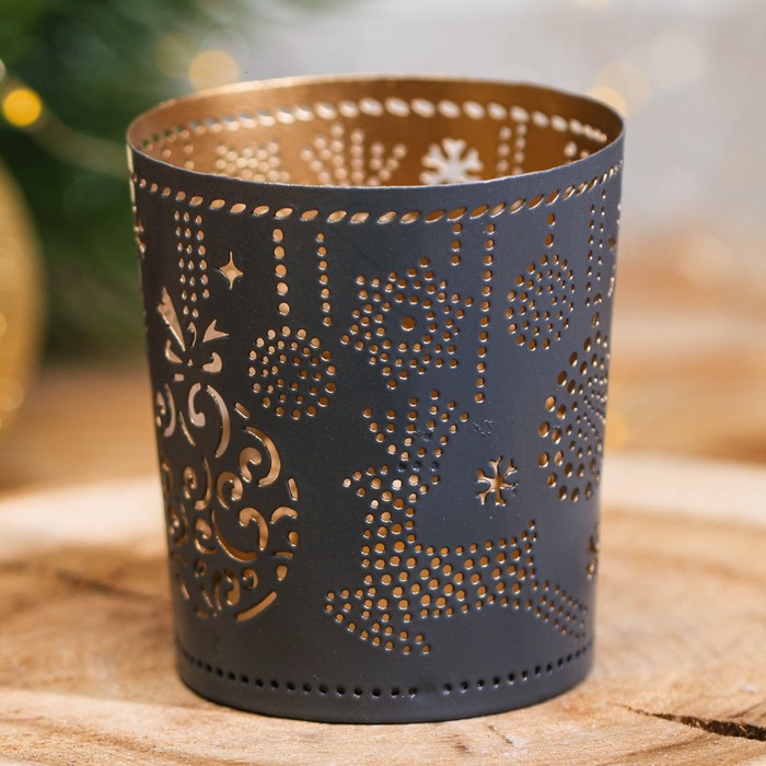 Подсвечник сувенирный Индия "Олень и шар"