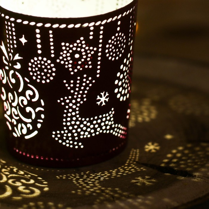 Подсвечник сувенирный Индия "Олень и шар"