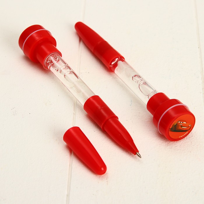 Мыльные пузыри + ручка с печатью и светом, "Тачки" 10 мл