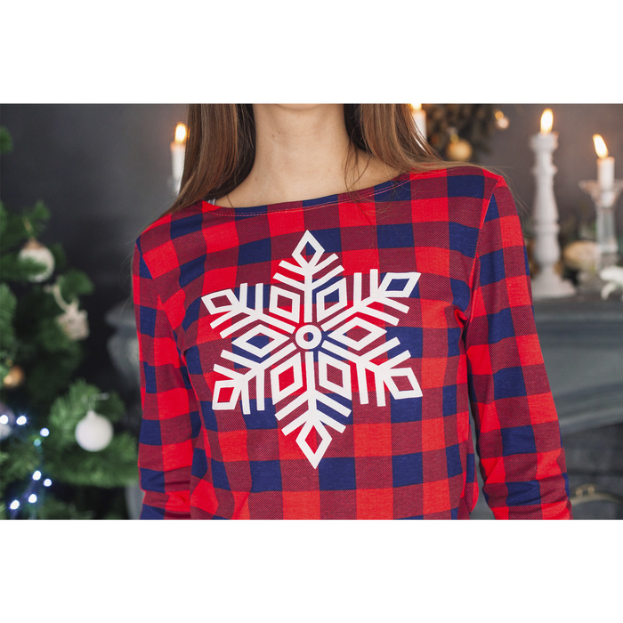 Джемпер женский KAFTAN "Hello winter" красн., р-р 40-42, 100% хл