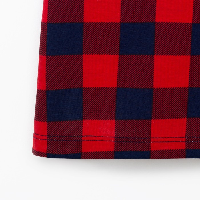 Футболка женская KAFTAN "Hello winter" красн., р-р 44-46, 100% хл