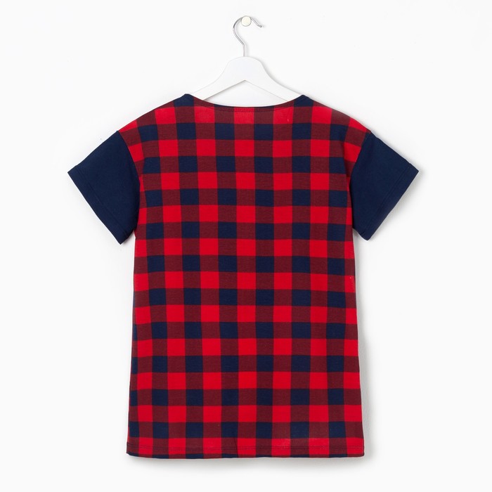 Футболка женская KAFTAN "Hello winter" красн., р-р 44-46, 100% хл