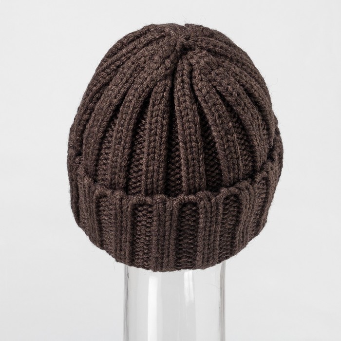 Шапка мужская "Никс" цвет коричневый, р-р 56