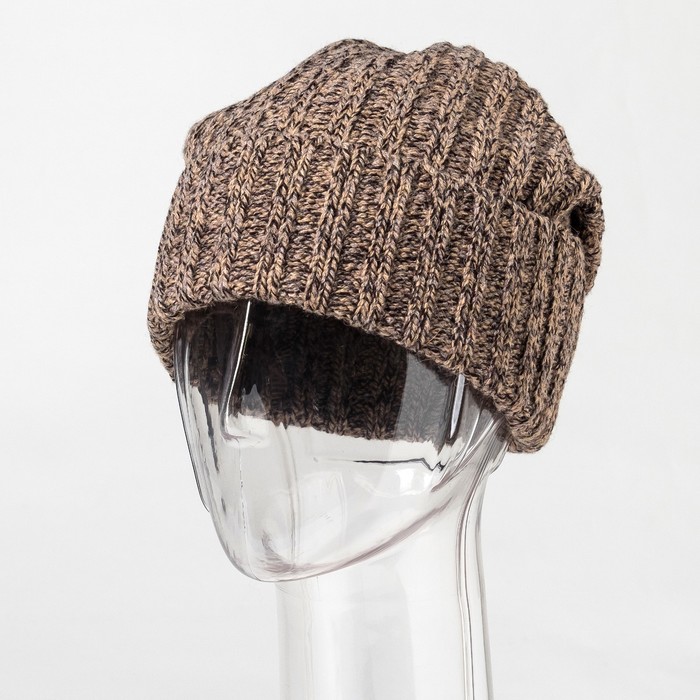 Шапка мужская "Антуан" цвет кофейный, р-р 56