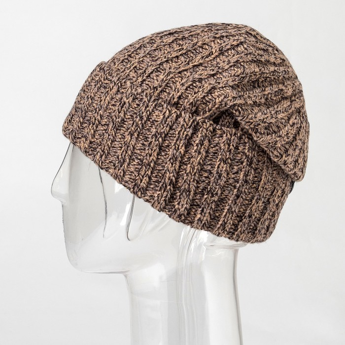 Шапка мужская "Антуан" цвет кофейный, р-р 56
