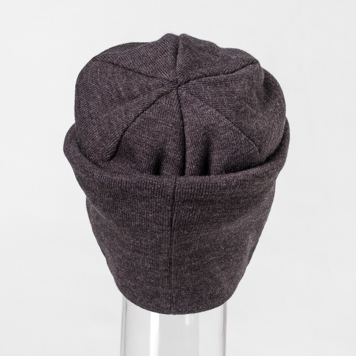 Шапка мужская "Маттео" цвет антрацит,тёмно-серый, р-р 56