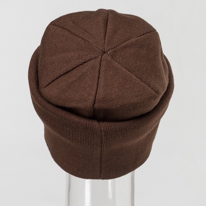 Шапка мужская "Маттео" цвет коричневый,бежевый, р-р 56