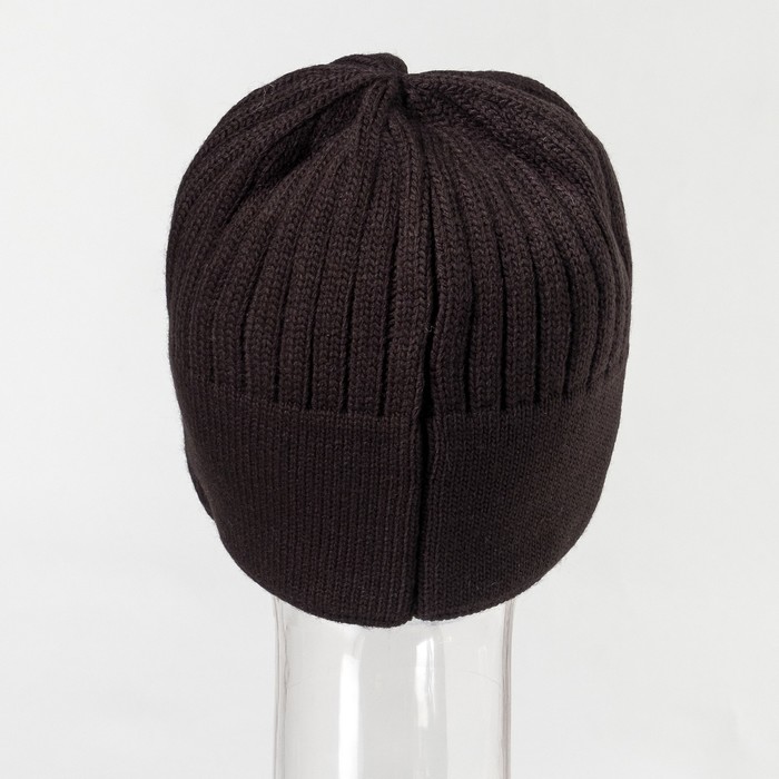 Шапка мужская "Дэмиен" цвет чёрный, р-р 56