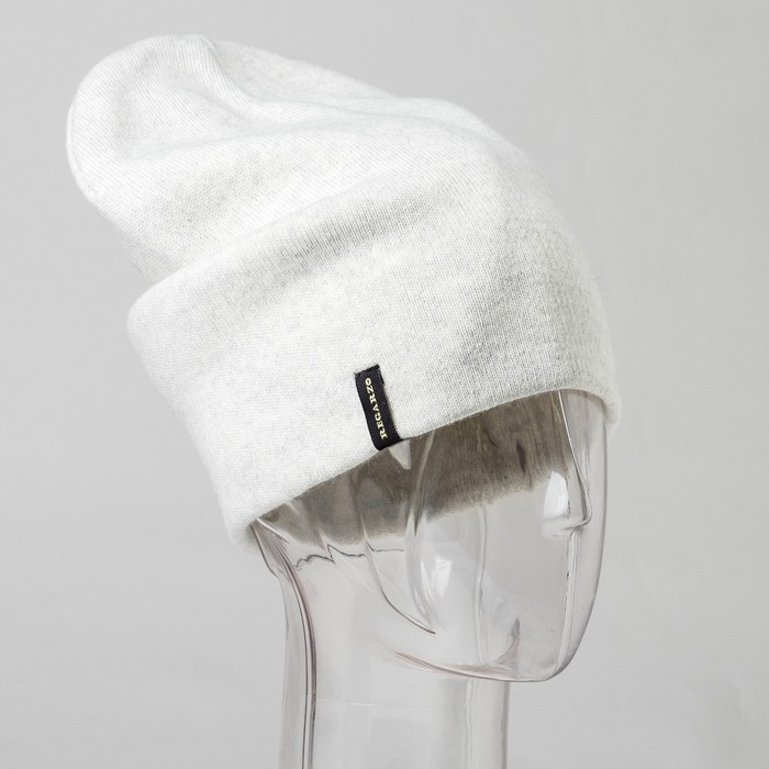 Шапка мужская "Спорт-2" цвет светло-серый, р-р 56